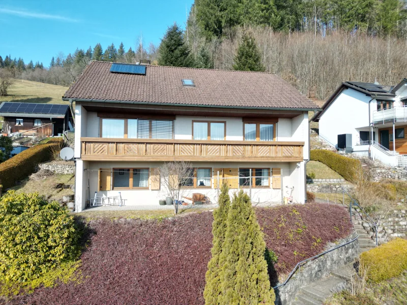 Ansicht - Haus kaufen in Wembach - Traumhaus in Panoramalage – Wohnen mit Weitblick und Einliegerwohnung!