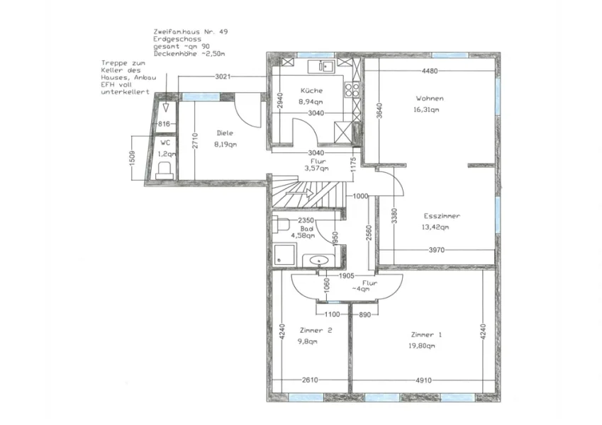 Grundriss Wohnung 6