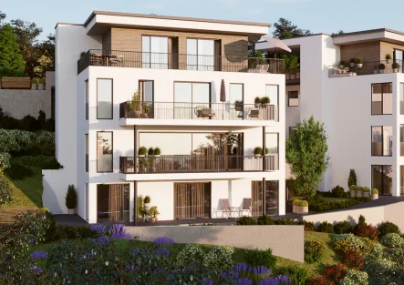 Ansicht Neubau - Wohnung kaufen in Baden-Baden / Lichtental - Wohntraum der Extraklasse mit grandiosem Ausblick!