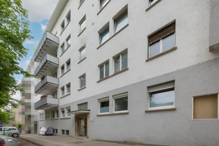 Außenansicht  - Wohnung kaufen in Stuttgart Stuttgart-West - Schöne 2-Zi-Wohnung, Loggia, Balkon & Garage - Potenzial zur 3-Zimmer-Wohnung lt. Teilungserklärung