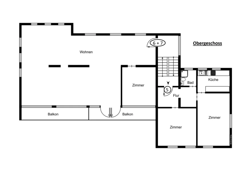 Grundriss - Obergeschoss