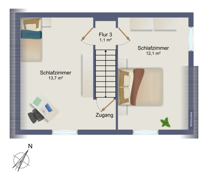 Grundriss Dachgeschoss