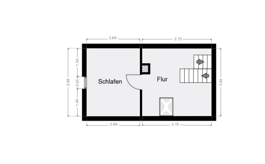 Grundriss Dachgeschoss / Spietzboden