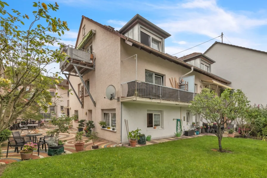 Hinterhaus mit Garten - Haus kaufen in Karlsruhe / Rüppurr - Tolles Duo - Zinshaus perfekte Chance!