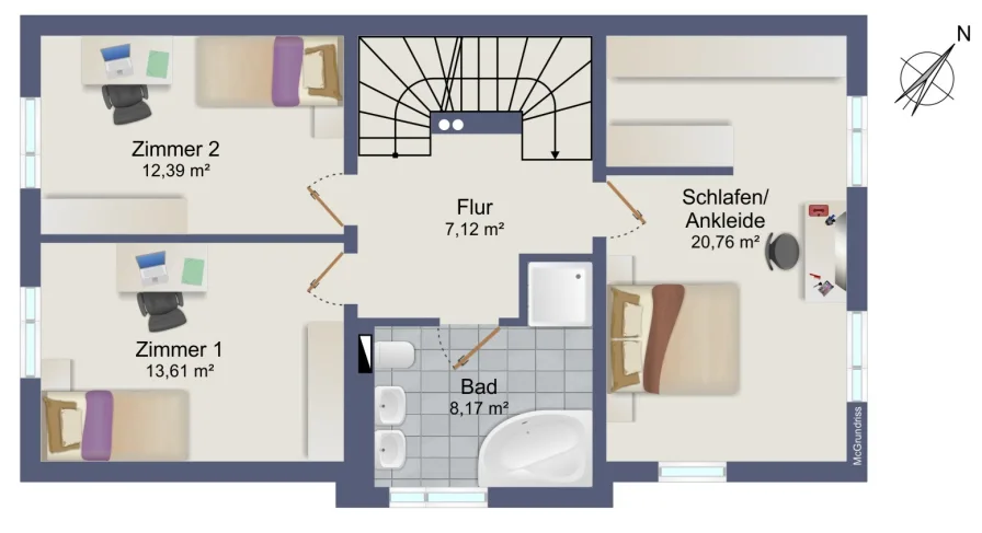 Grundriss Obergeschoss