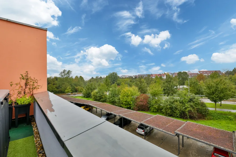 Aussicht von der zweiten Dachterrasse