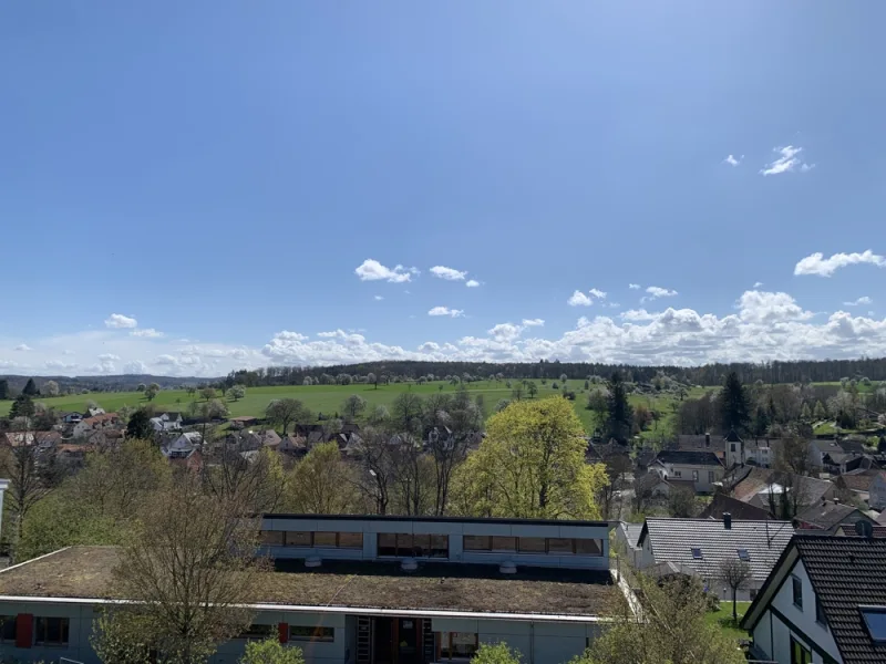 Blick über den Ort - Wohnung kaufen in Karlsbad-Auerbach - Interessante DG-Wohnung mit Ausblick