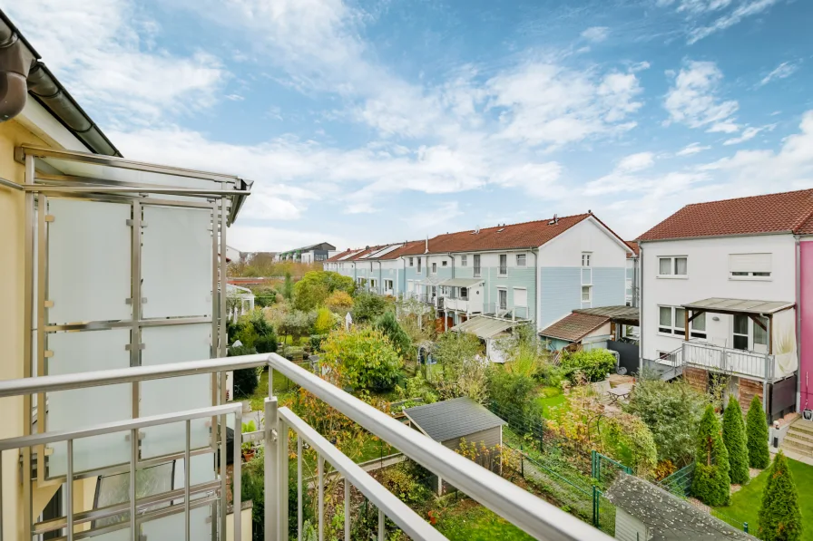 Ausblick Balkon Dachstudio