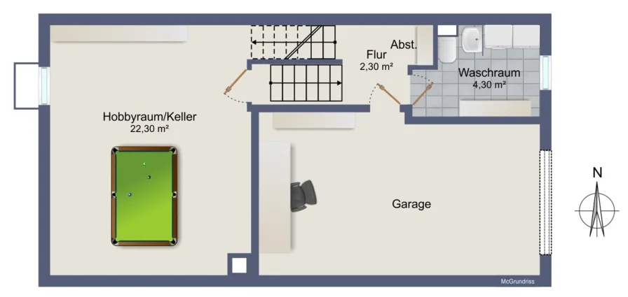 Grundriss Untergeschoss