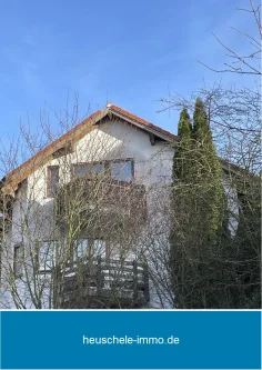 Ansicht Giebelseite - Wohnung kaufen in Besigheim - Sofort beziehbare 2-Zimmerwohnung mit Weitblick!