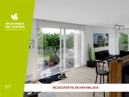 Titelbild B17 - Wohnung kaufen in Langenau - 3.5-ZIMMER PENTHOUSE-WOHNUNG MIT DACHTERRASSE - "WOHNEN IM PARK" IN LANGENAU - B17