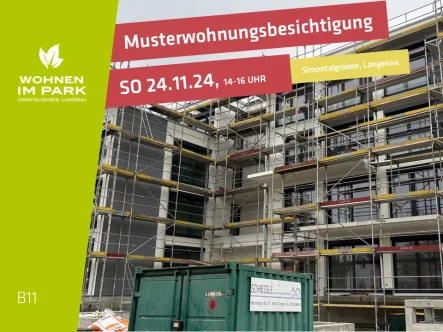 Musterwohnungsbesichtigung - Wohnung kaufen in Langenau - 2,5-ZIMMER ETW IM 2. OG MIT BALKON - "WOHNEN IM PARK" IN LANGENAU - B11