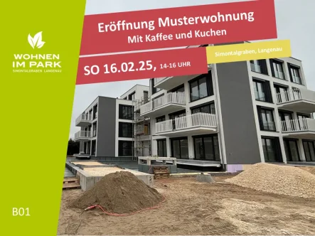 B01 - Wohnung kaufen in Langenau - 2,5-ZIMMER ETW MIT GARTENANTEIL - "WOHNEN IM PARK" IN LANGENAU - B01