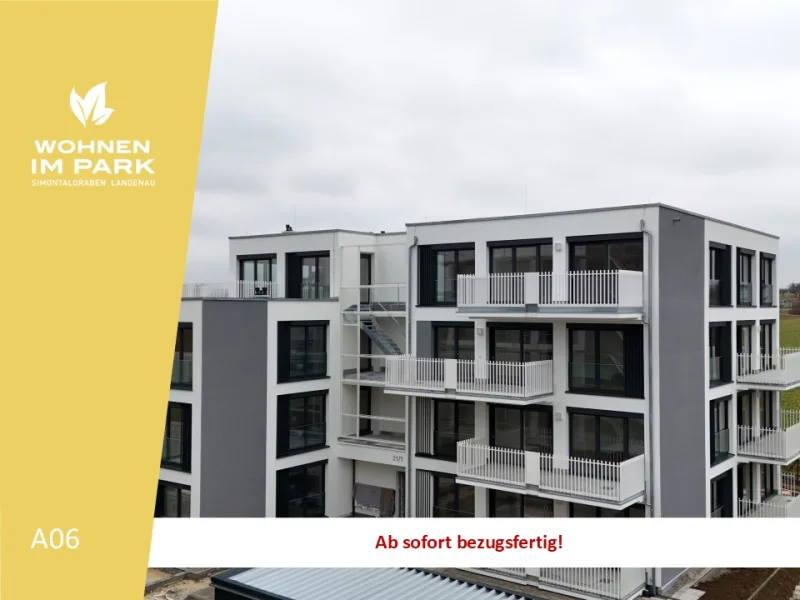 A06 - Wohnung kaufen in Langenau - 2,5-ZIMMER ETW IM 1. OG MIT BALKON - "WOHNEN IM PARK" IN LANGENAU - A06