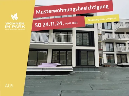 Musterwohnungsbesichtigung - Wohnung kaufen in Langenau - 3,5-ZIMMER ETW MIT GARTENANTEIL - "WOHNEN IM PARK" IN LANGENAU - A05