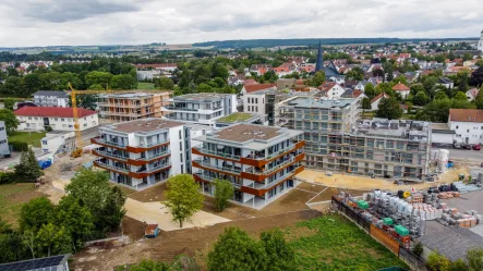Außenbild - Wohnung mieten in Langenau - ERSTBEZUG! 3-ZIMMER-LOFT-STIL NEUBAUWOHNUNG IN LANGENAU