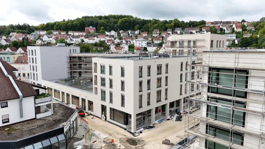 Außenansicht - Wohnung kaufen in Blaustein - 3-Zimmer-Wohnung im 2. OG I Bezugsfertig im Februar 2025 I Blauhöfe Blaustein