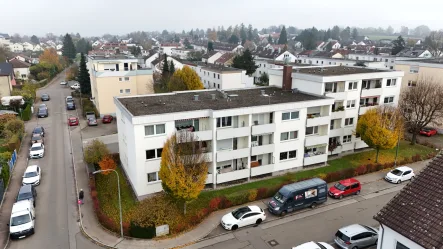 Drohnenaufnahme - Wohnung kaufen in Neu-Ulm - GEPFLEGTE 2-ZIMMER WOHNUNG IN NEU-ULM/PFUHL!