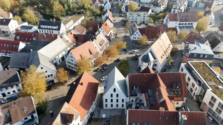 Drohnenaufnahme - Wohnung mieten in Langenau - ERSTBEZUG! 2,5 ZIMMER WOHNUNG IM 1. OBERGESCHOSS IN LANGENAU!