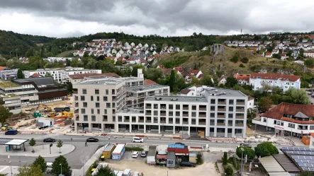 Außenansicht - Laden/Einzelhandel kaufen in Blaustein - Einzelhandelsfläche in Top-Lage der Blauhöfen – Perfekt für Ihre Geschäftsidee