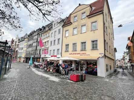 Hausansicht - Haus kaufen in Ravensburg - RARITÄT: WOHN- UND GESCHÄFTSHAUS IM ZENTRUM RV MIT ERHÖHTER AFA