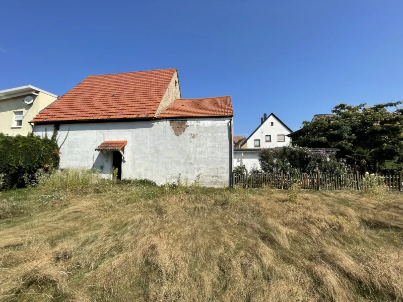 Garten und Scheune Rückansicht