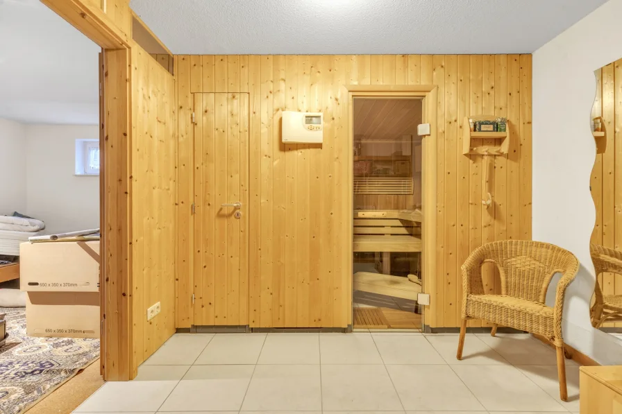 Sauna im Keller