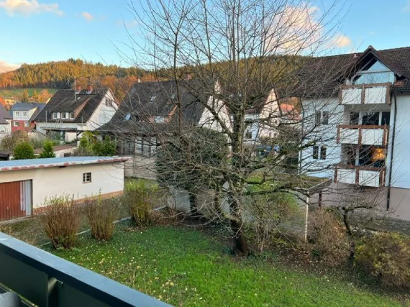 Blick vom Balkon