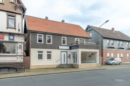 1 - titel - Haus kaufen in Vienenburg - Modernisiertes Wohn-Geschäftshaus in Goslar Vienenburg mit vielseitigen Gewerbemöglichkeiten!
