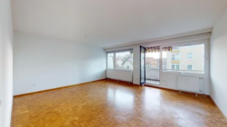 Wohnzimmer - Wohnung mieten in Salzgitter / Salzgitter-Bad - 2 Zi.-Wohnung mit großem Balkon und Fahrstuhl im Zentrum von Salzgitter Bad.