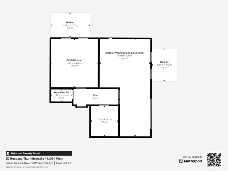 Grundriss 4.OG 76qm