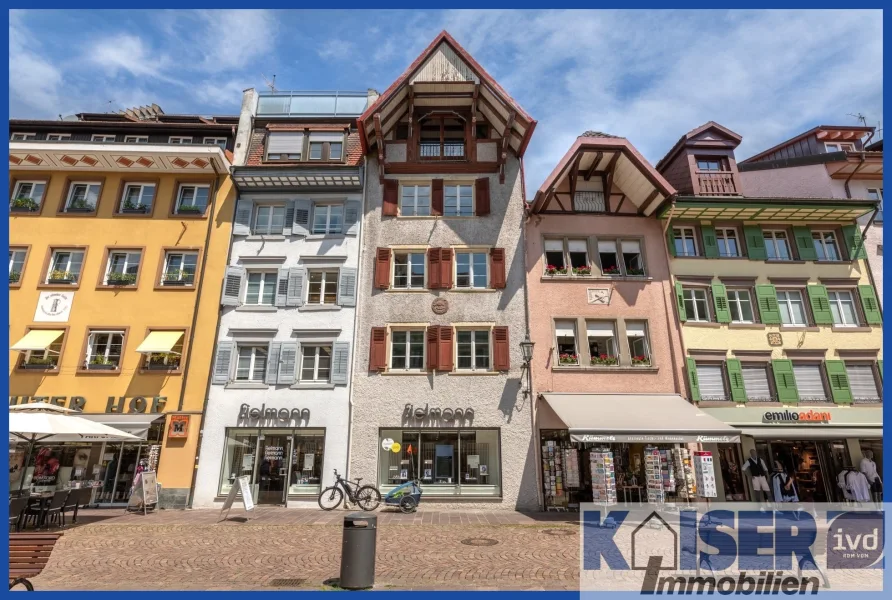 Außenaufnahme  - Haus kaufen in Waldshut-Tiengen - Der "große Rabe" - historisches Wohn- und Geschäftshaus in Waldshut