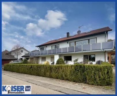 Hausansicht - Wohnung mieten in Weilheim - 4,5 Zimmer- Wohnung mit Ausblick auf die Schweizer Berge - Ortsteil von Weilheim