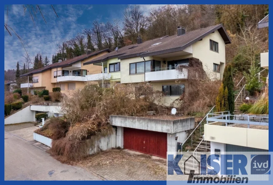 Luftaufnahme - Haus kaufen in Waldshut-Tiengen - Top Lage mit Rheinblick in Waldshut