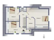 Grundriss DG / 6-Zimmer-Maisonette-Wohnung