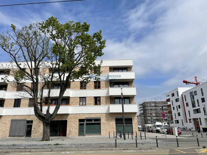 Hausansicht - Laden/Einzelhandel mieten in Heidelberg - Neubau/Erstbezug: Großzügige Gewerbefläche in zentraler Lage Heidelberg-Südstadt - sofort bezugsfrei!