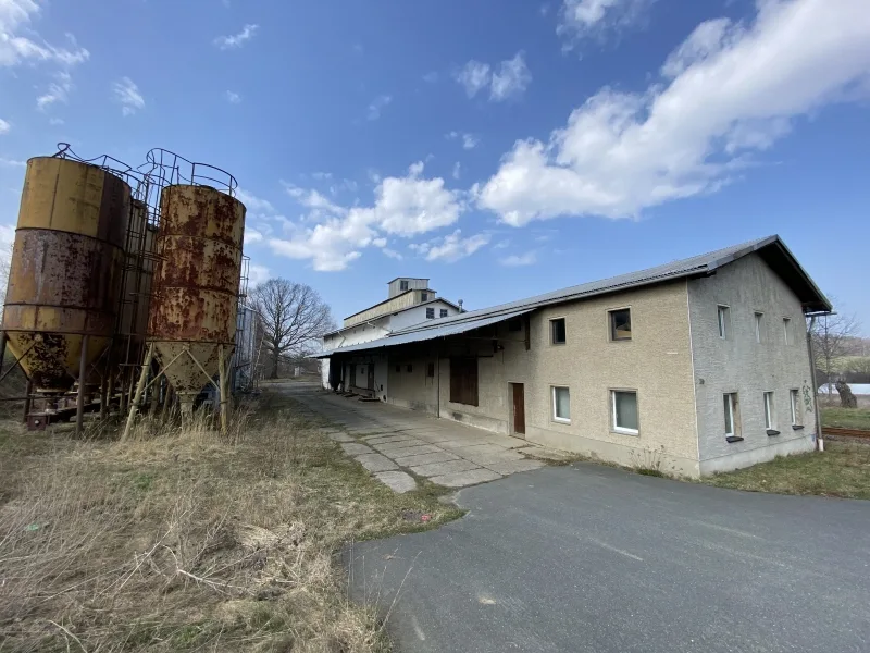 Außenansicht - Halle/Lager/Produktion mieten in Stolpen - Mischfutterwerk! BEATE PROTZE IMMOBILIEN