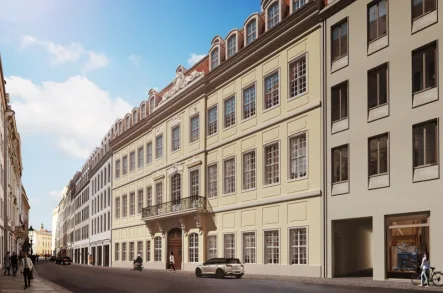 Visualisierung - Büro/Praxis mieten in Dresden - Palais "Hoym" am Neumarkt! BEATE PROTZE IMMOBILIEN