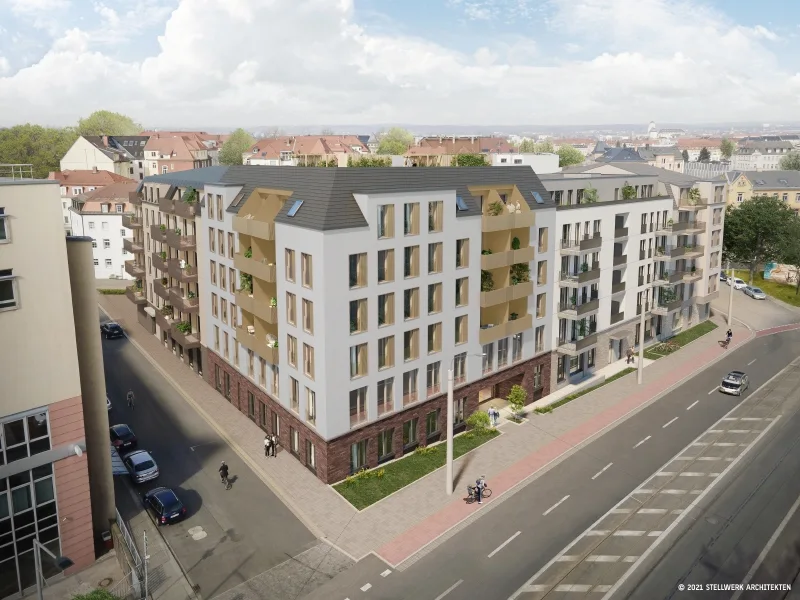 Visualisierung - Büro/Praxis mieten in Dresden - Neubau - Löbtauer Tor!