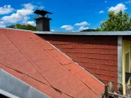 Blick von der Dachterrasse aufs Dach