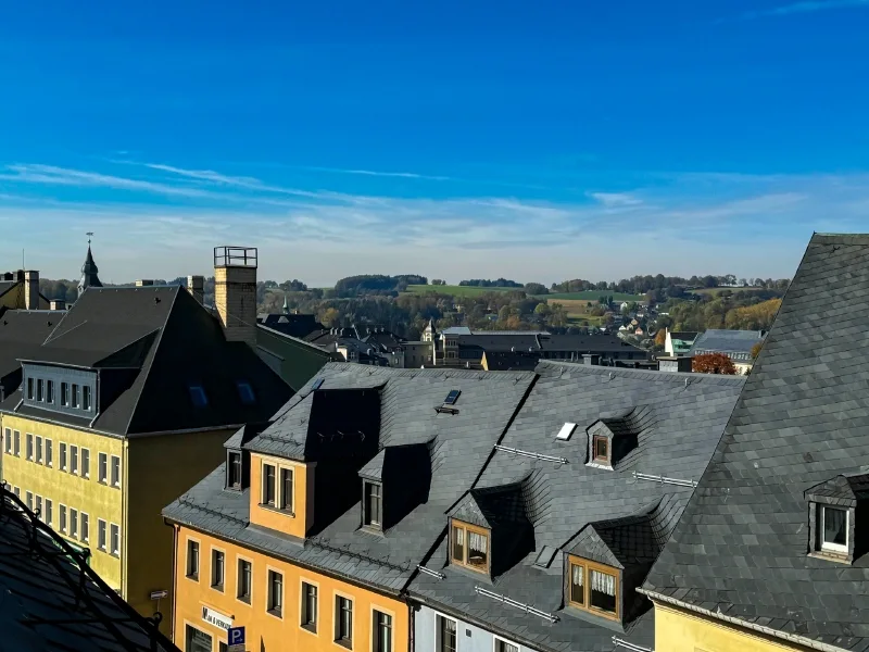 Blick über die Stadt - Haus kaufen in Annaberg-Buchholz - Kaufen mit Weitblick!