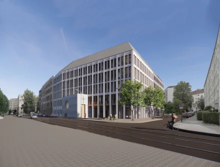 Visualisierung Objektansicht - Büro/Praxis mieten in Dresden - Praxis im Neubau Propst-Beier-Haus!