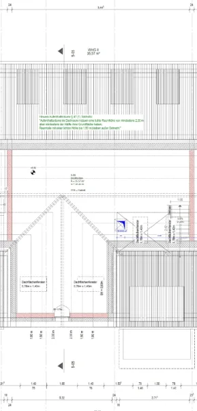 Grundriss DG bemasst