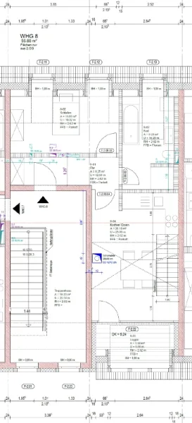 Grundriss 2 Obergeschoss bemasst