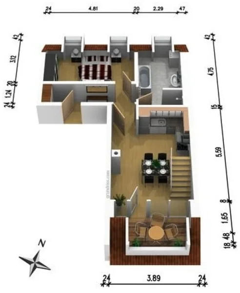 Grundriss 2 Obergeschoss