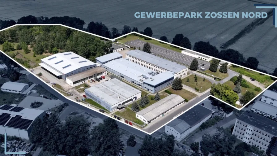 Aussenansicht - Halle/Lager/Produktion mieten in Zossen - Lager- und Produktionshalle in Zossen – 11.000 m² mit erstklassiger Infrastruktur zu vermieten