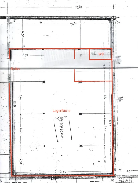 Grundriss - Halle/Lager/Produktion mieten in Berlin - Lagerfläche in Kudamm-Nähe zur langfristigen Miete**