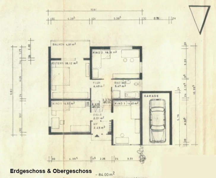 Grundriss Ergeschoss und Obergeschoss