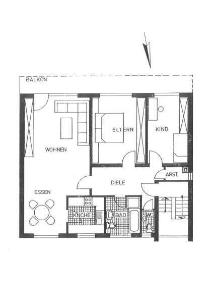 Grundriss Wohnung