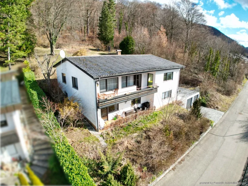  - Haus kaufen in Mössingen - Ortsrandlage mit Panorama-Blick und der Garten "endet im Wald"